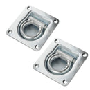 2x APT  Zurrmulde mit Feder 100mm x 95mm Zugkraft 800Kg verzinkt 60mm Ringöse