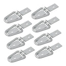 8x Zurrmulde 2-teilig 72 x 16 mm Bruchlast 450 kg verzinkt 47 x 34 mm Ringöse