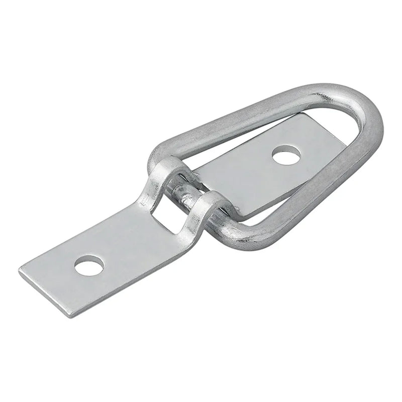 4x Zurrmulde 2-teilig 72 x 16 mm Bruchlast 450 kg verzinkt 47 x 34 mm Ringöse