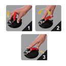 2x Saugnapf Befestigung mit Ring & 2 S-Haken 10 Kg Tragkraft Klappsauger